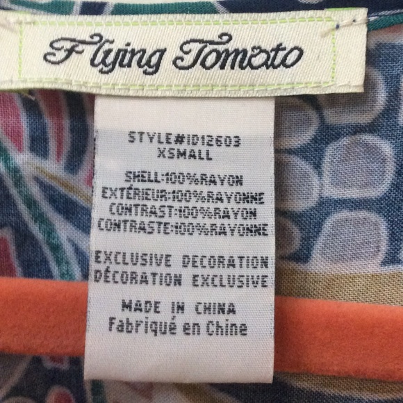 Flying Tomato Boho Embroidered Peasant Blouse 🌺🌹 - Picture 2 of 7