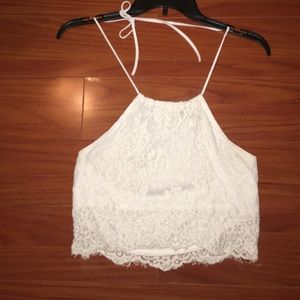lace halter top