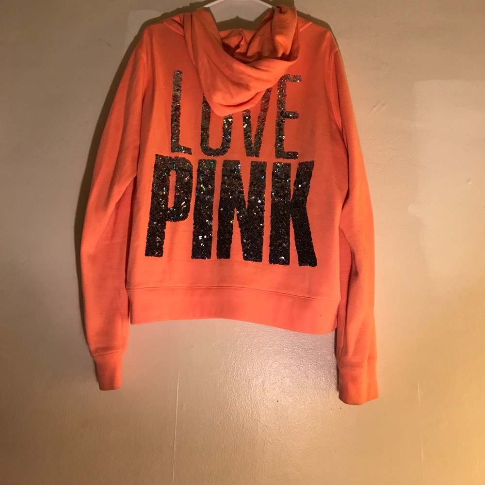 Pink bling hoodie
