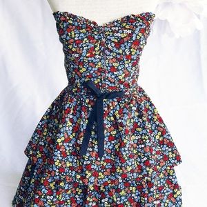 SOLD Floral Tommy Ruffle Galore Mini-Dress SOLD