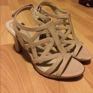 Nude Strappy Heels
