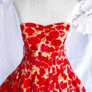 SOLD Romantic Rose Sweetheart Summer Dress
