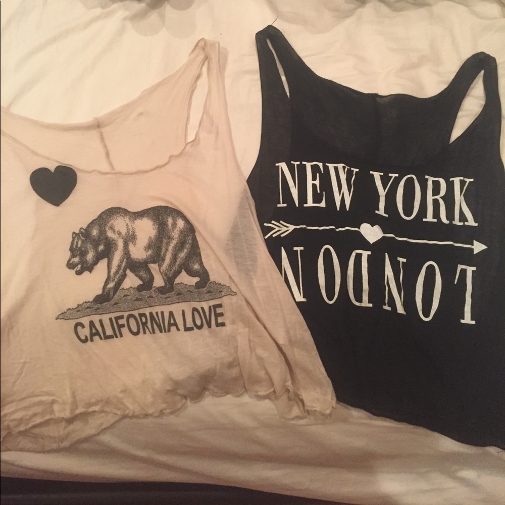 Cali and New York flowy tanks bundle