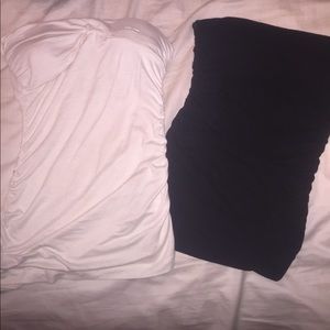 Black and white tube top bundle