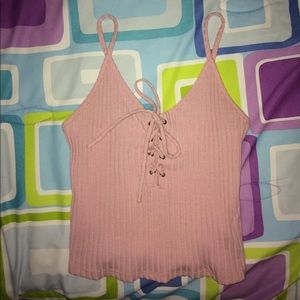 Spaghetti strap croptop