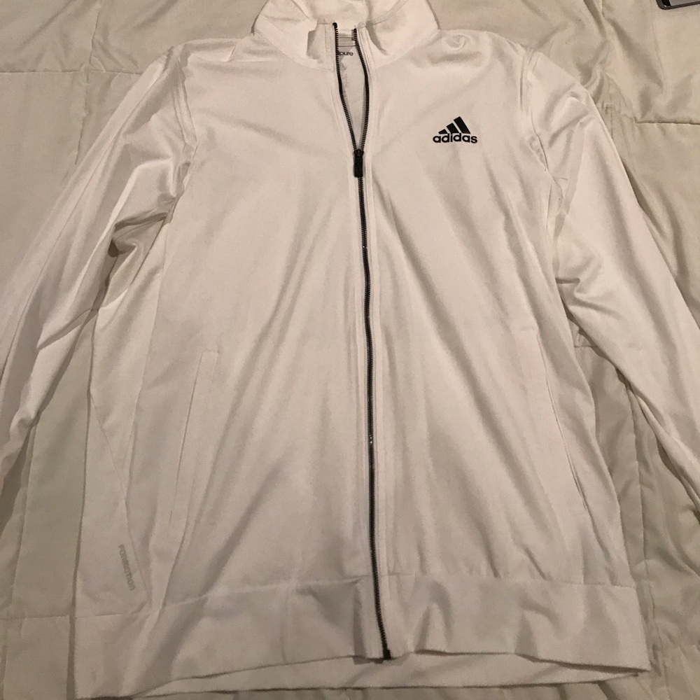 Adidas White Climate Track Jacket