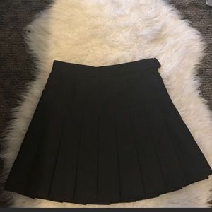 American Apparel Black Tennis Skirt