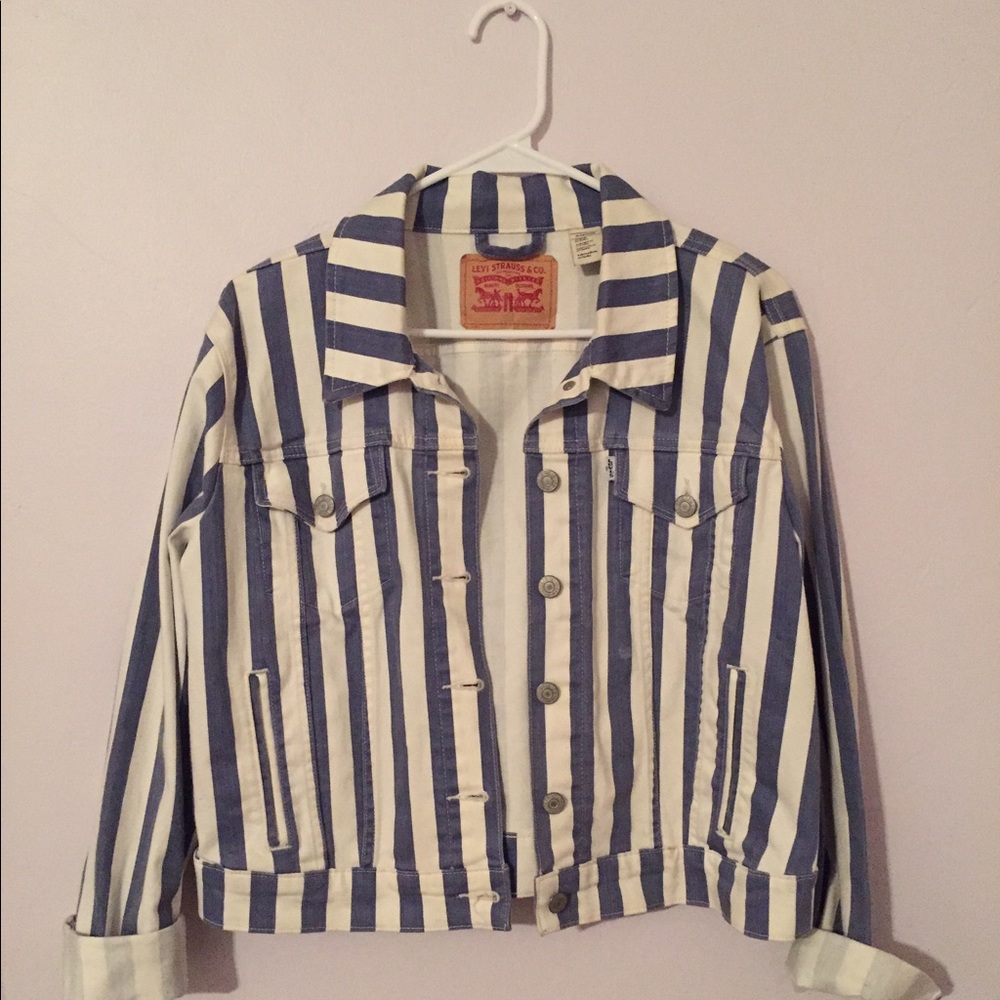 Vintage Levi's striped denim jacket