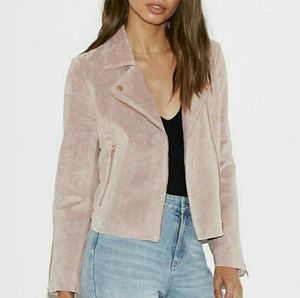 Pacsun/Kendall & Kylie pink suede jacket