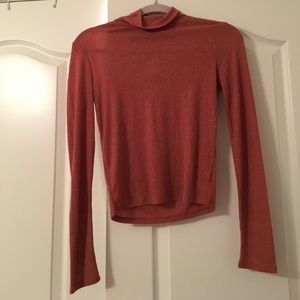 Peach long sleeve shirt