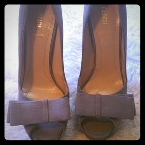 Fendi peep toe heels