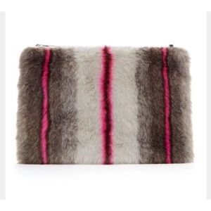 Nasty Gal Faux Fur Clutch Bag