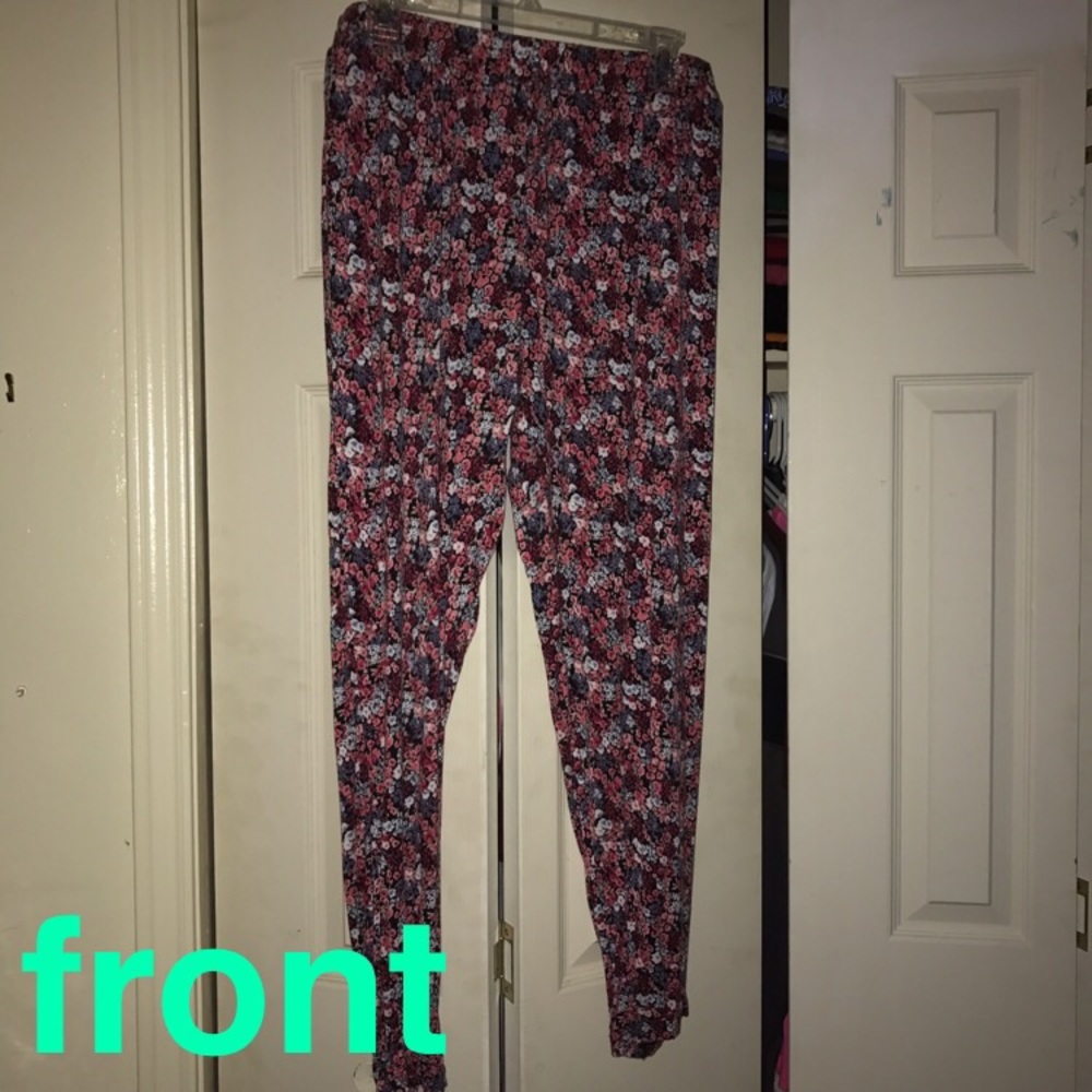 Stretchy Flower Print pants
