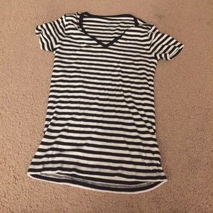 Black and white striped T-shirt
