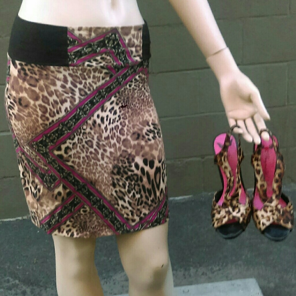 Leopard Print Skirt