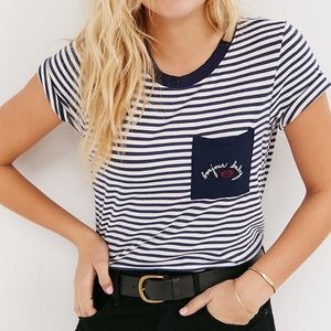 truly madly deeply NWT bonjour baby striped tee