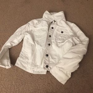 White denim jacket