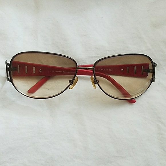 STORM Aviator Sunglasses, black & red frame - Picture 3 of 7