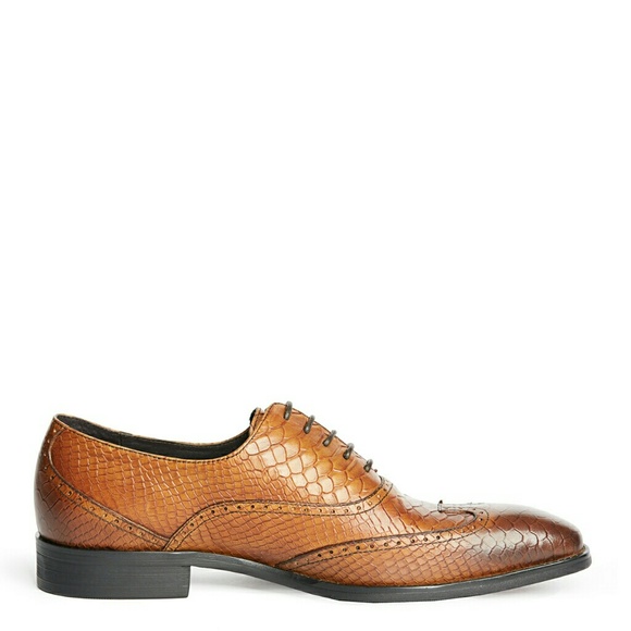 JUMP NEWYORK Dragon Tan Wingtip Oxfords - Picture 6 of 7
