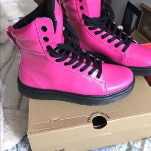 Dr martens hot pink sneaker boot