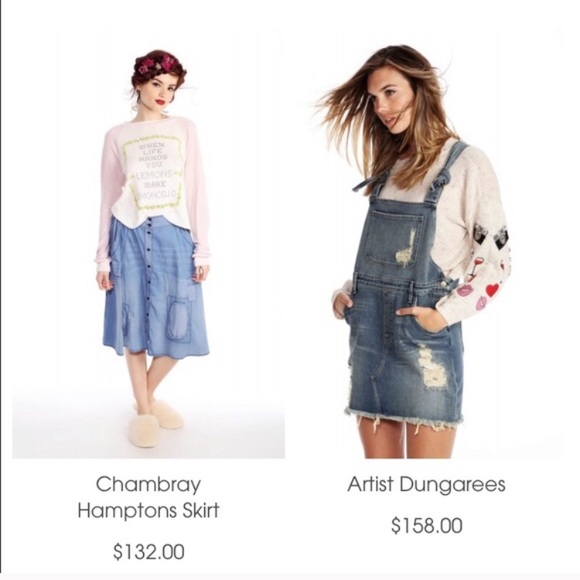 Wildfox NWT Artists Comfy Dungarees ✨SALE!✨ - Picture 4 of 4