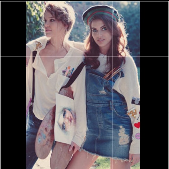 Wildfox NWT Artists Comfy Dungarees ✨SALE!✨ - Picture 3 of 4