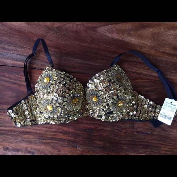 Joyce Leslie Glittery Bra Brand New - Picture 1 of 1