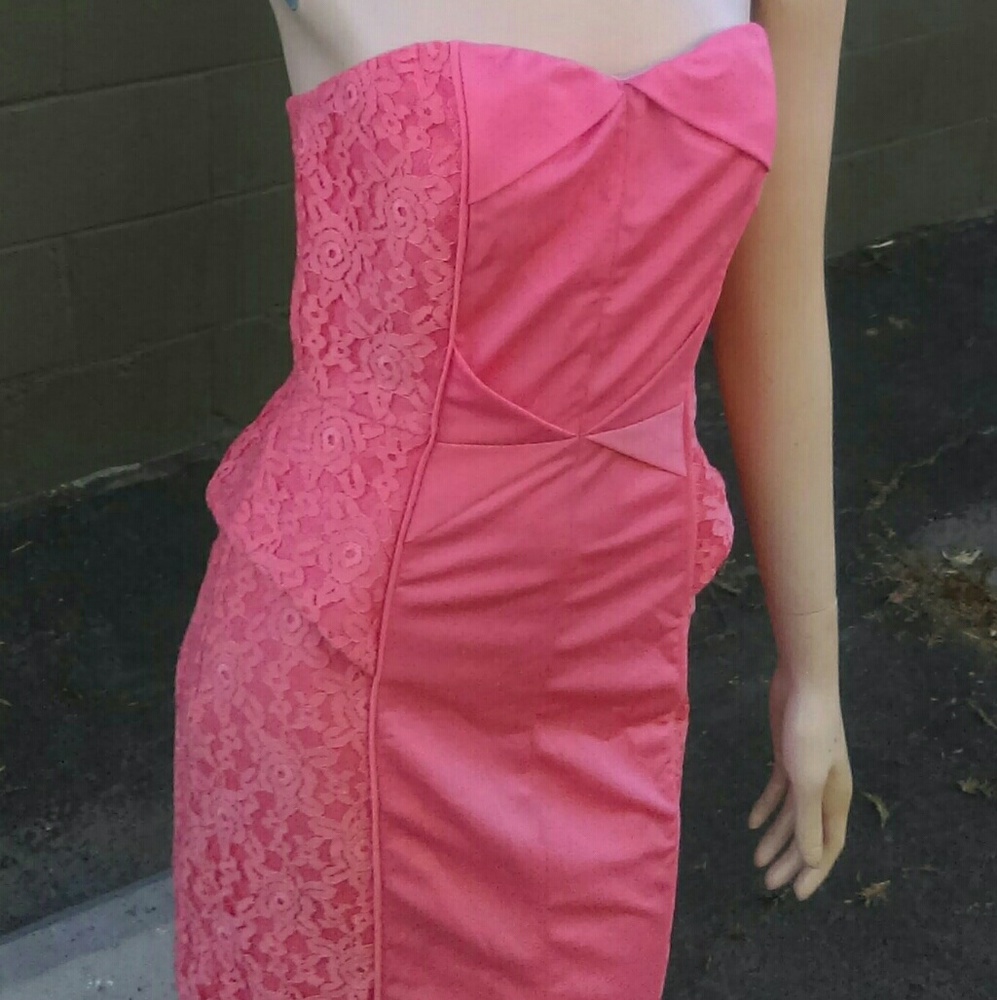 Pink Strapless Dress*NWT*Sm