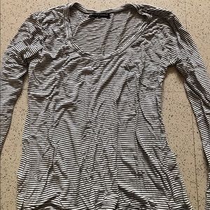 Brandy Melville Super Soft Striped Long Sleeve Tee