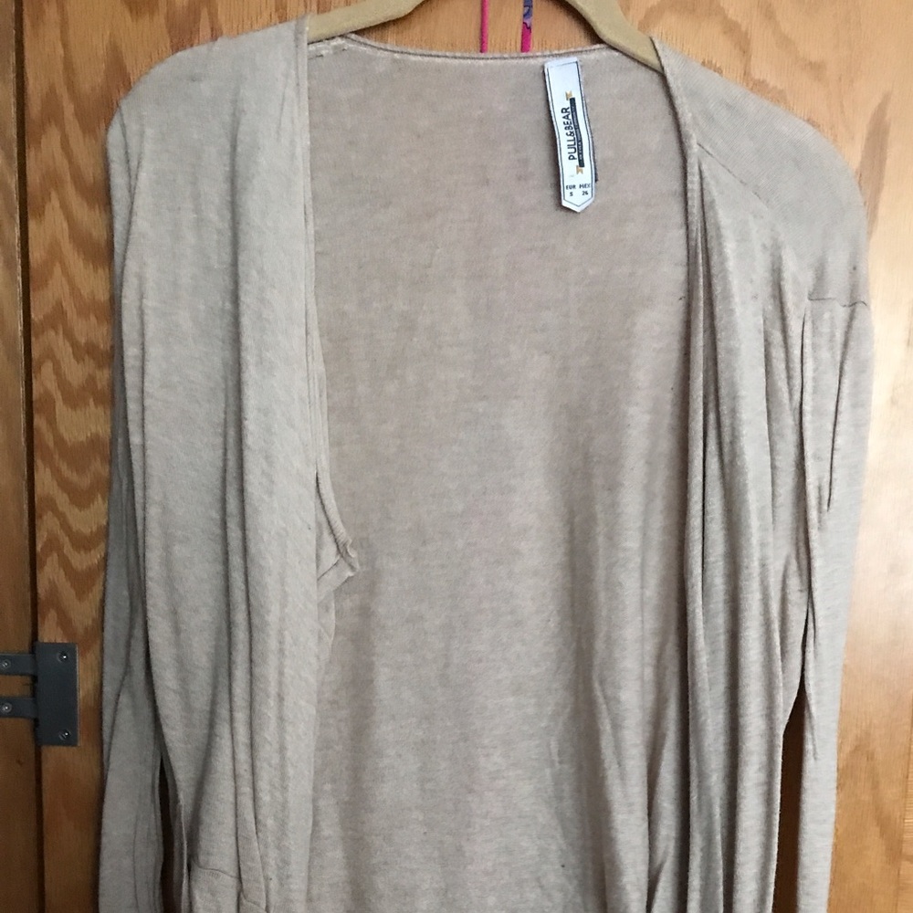 Pull & Bear Taupe Hi-Li Cardigan