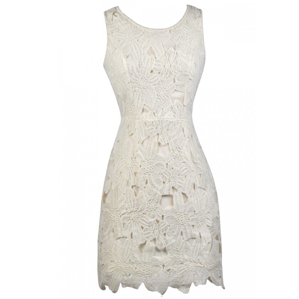 White floral dress
