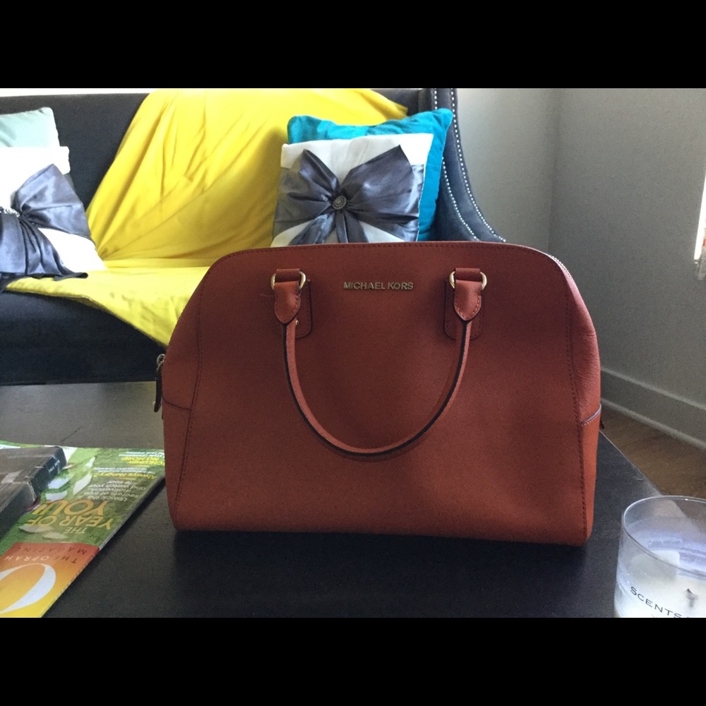 Burnt Orange Michael Kors bag