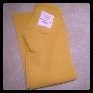 Mustard yellow corduroy pants