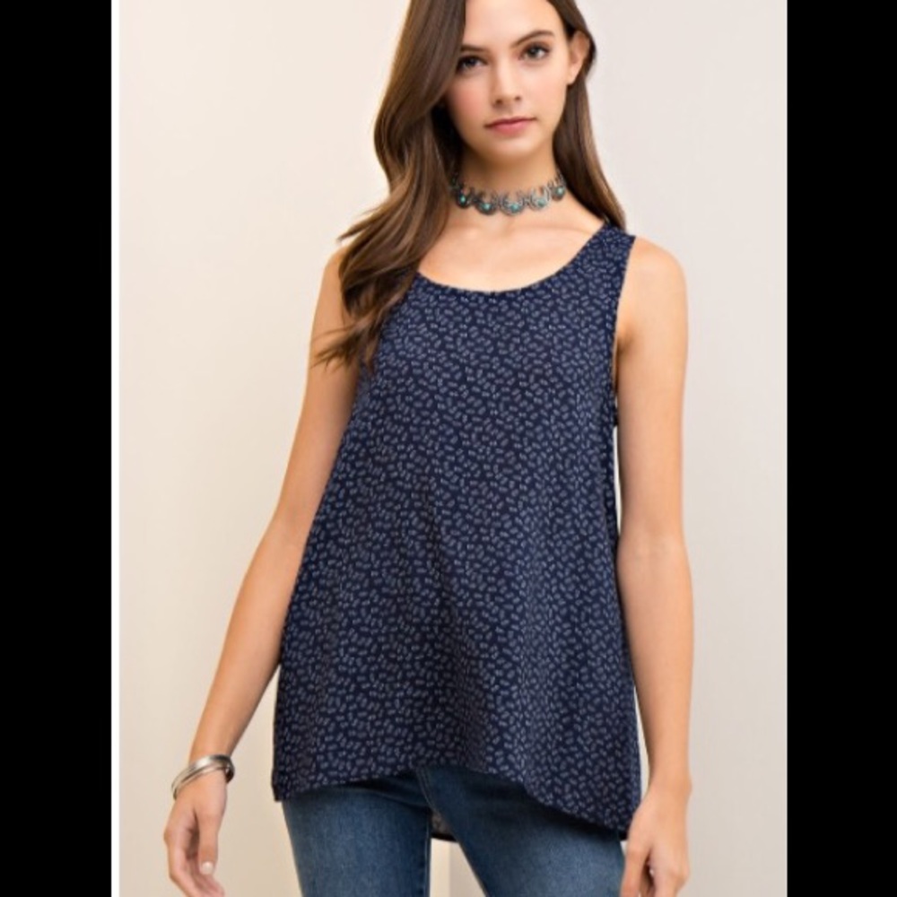 She & Sky tie tank