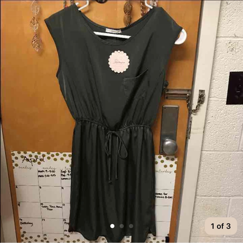 Brand new army green dress