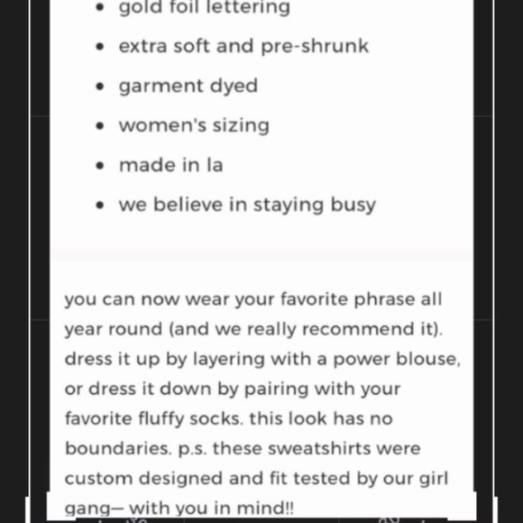 ban.do Sweatshirt BANDO -I Am Very Busy Limtd Edt NEW - Picture 4 of 6