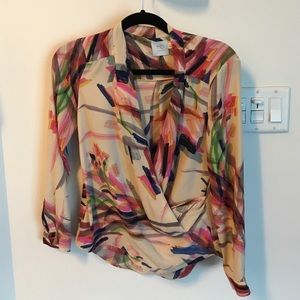 Anthropologie brushstrokes HD Paris Blouse 0 Anthropologie brushstrokes HD Paris Blouse 0