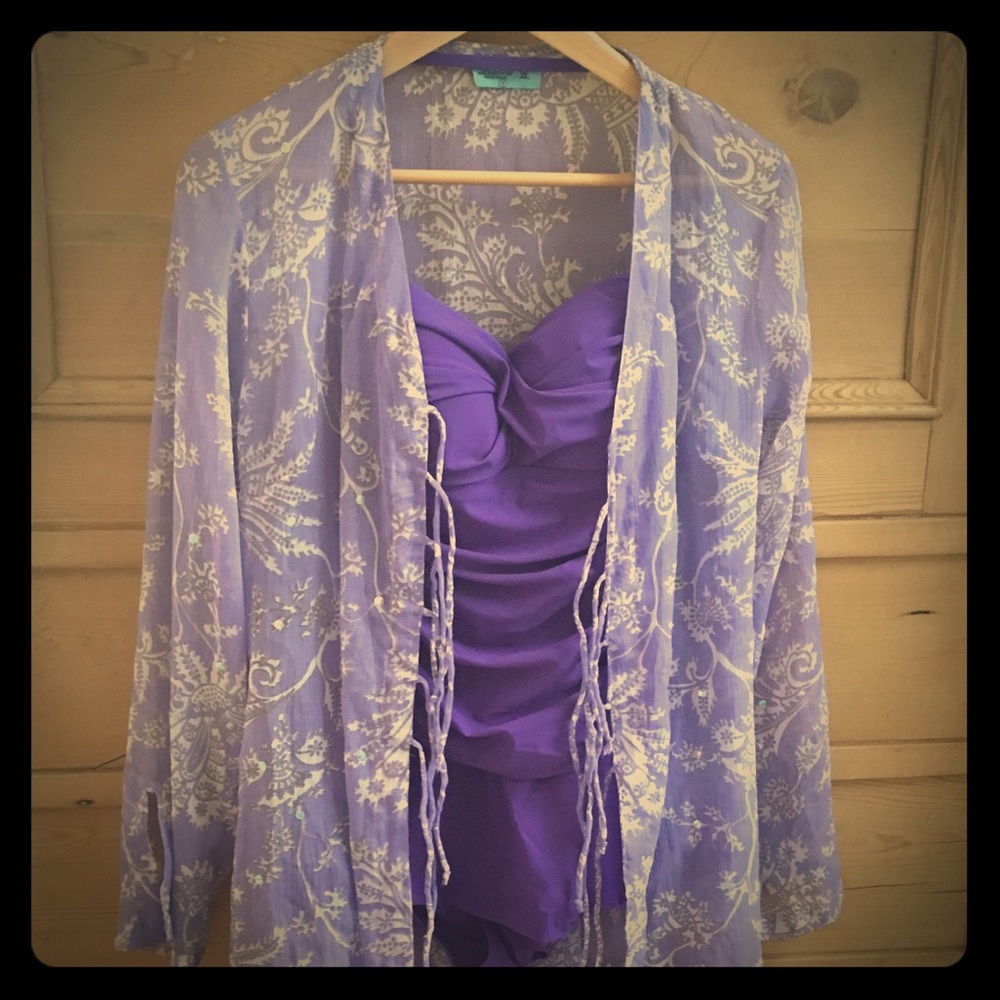 Letarte Cover Up Tunic in Lilac S