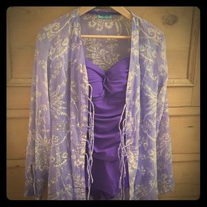 Letarte Cover Up Tunic in Lilac S