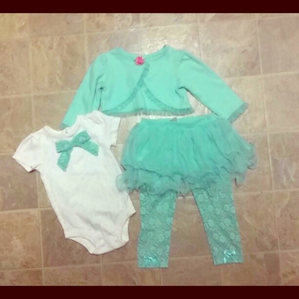 Girl's 3 Piece - 12 Month Fit