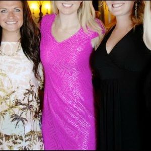 Lilly Pulitzer Magenta lace Shift