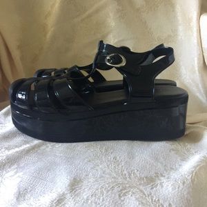 Wanted Jelly Platform Sandals