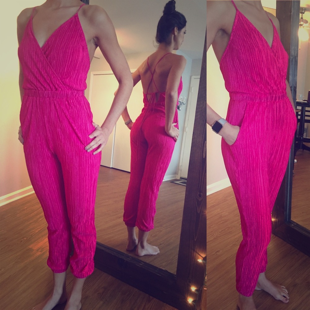 Hot Pink Romper