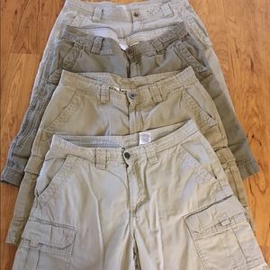 4 pairs Columbia cargo shorts