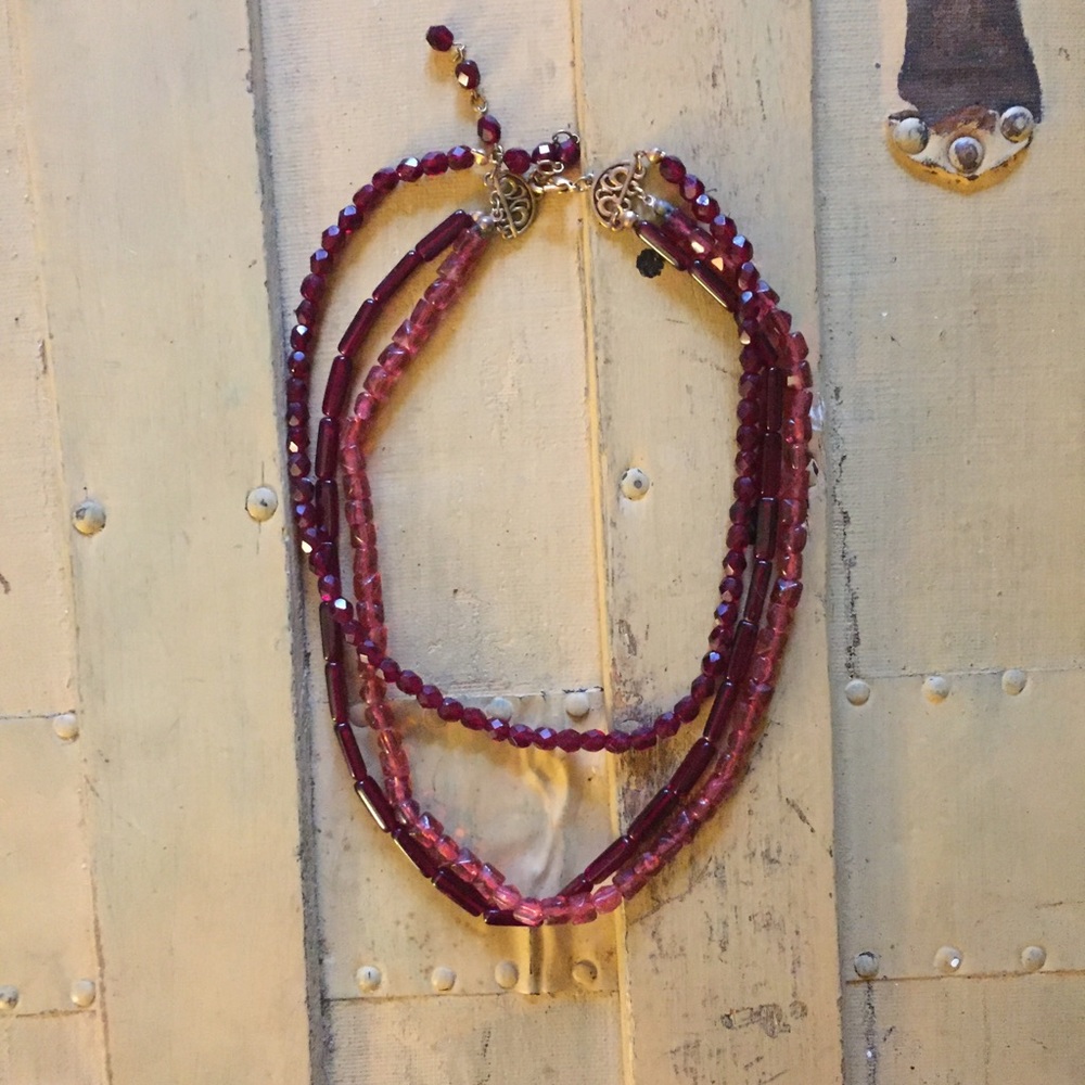 BOHO VINTAGE STYLE ETHEREAL BEADED NECKLACE OS