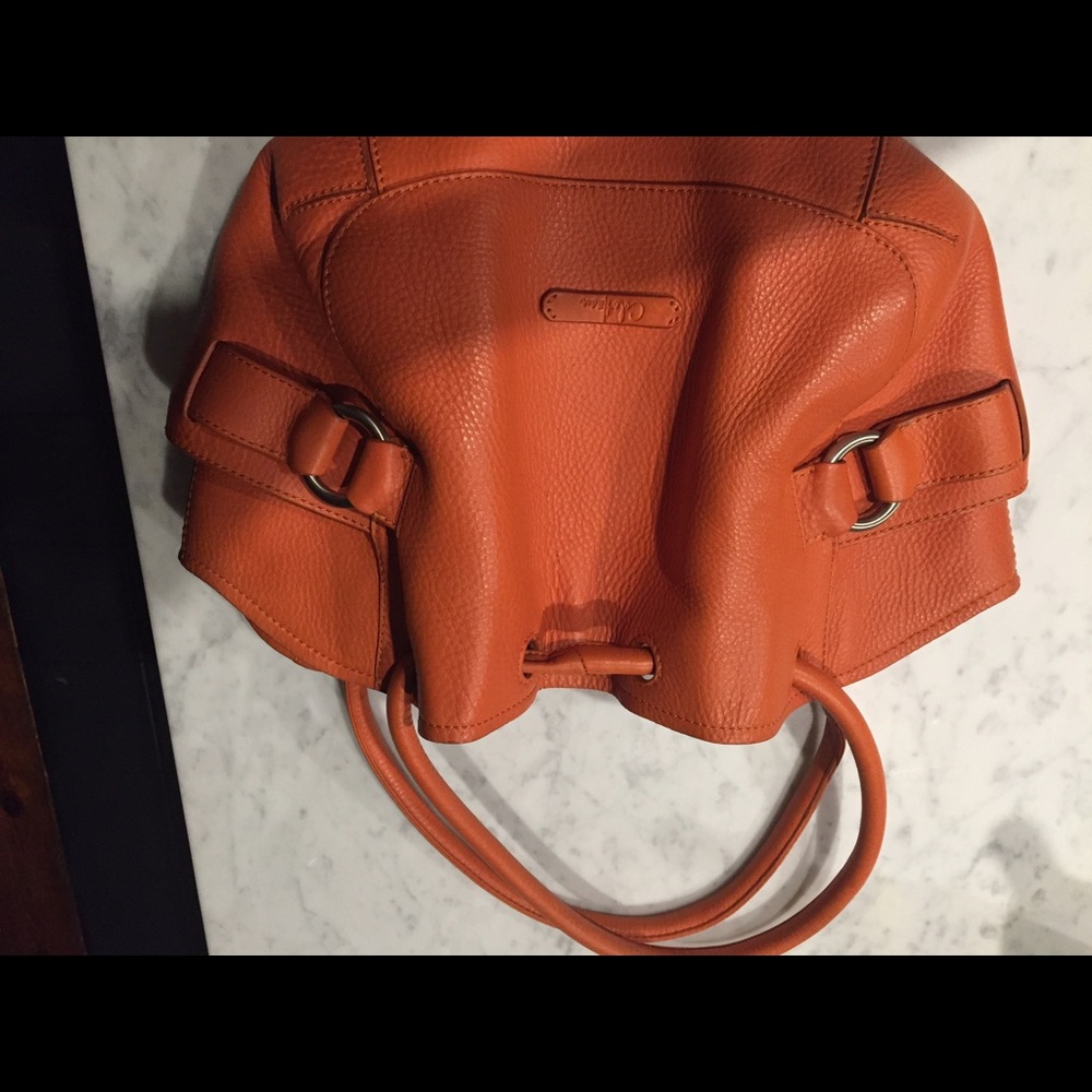 Cole Haan Saddle Bag Orange/Rust Color