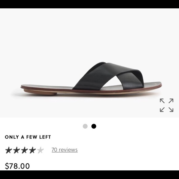 SOLD✨J.CREW BLACK CYPRUS SLIDE - Picture 4 of 4
