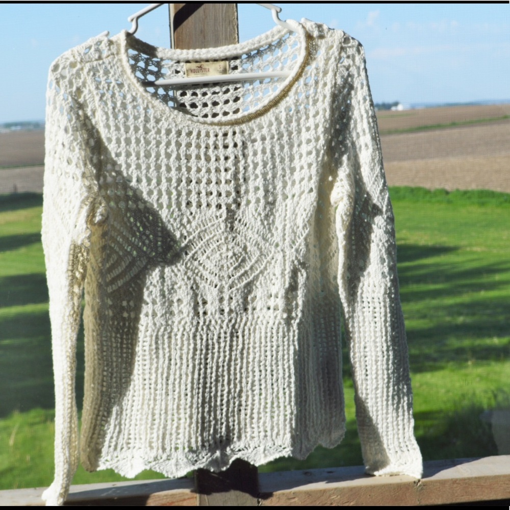 Open Stitched Pullover Sweater