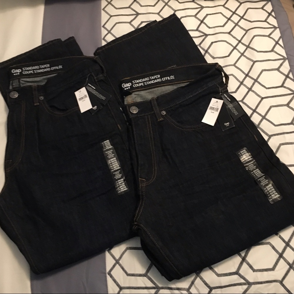 Set of 2 standard taper Gap jeans for men