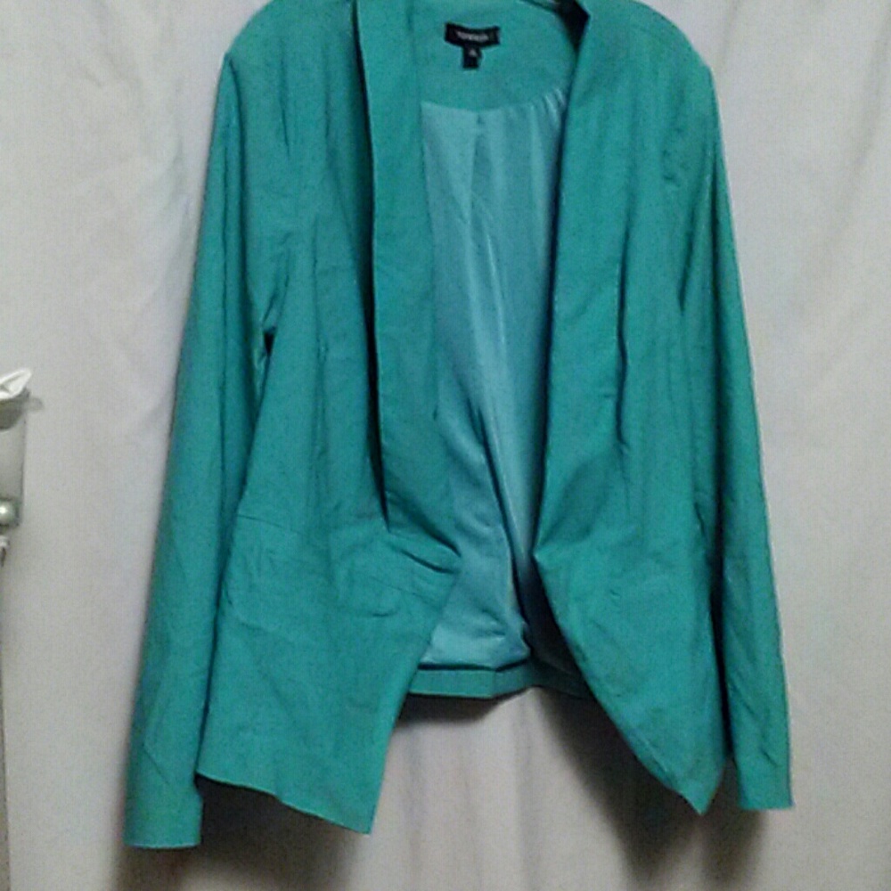 Torrid light turquoise blazer